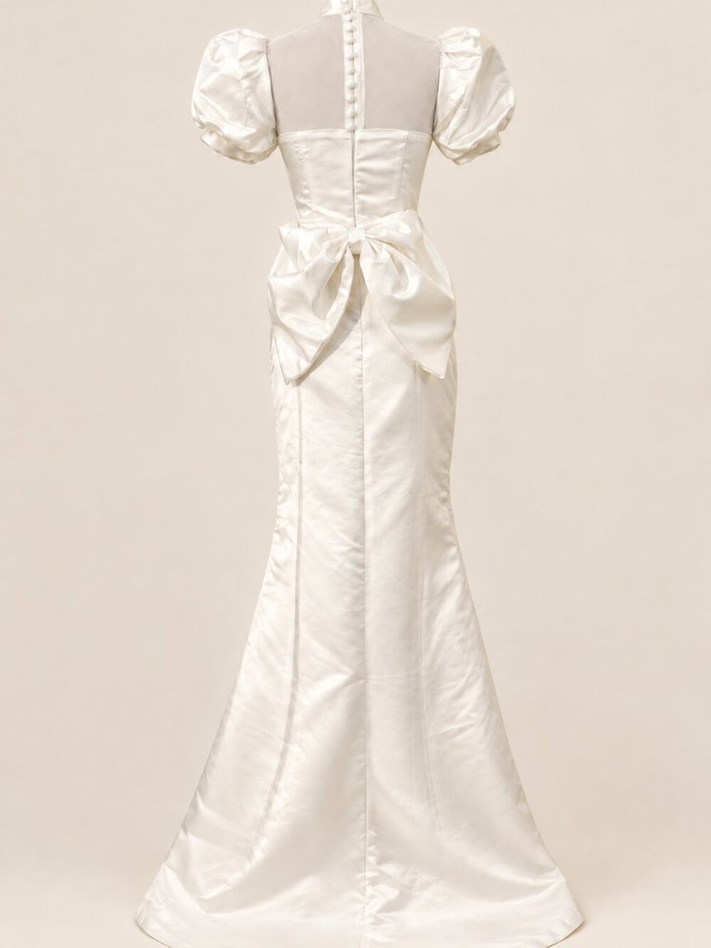 Luxury Bridal Gown Grace Kelly Style Elegant Classy Wedding Couture Runway Dress